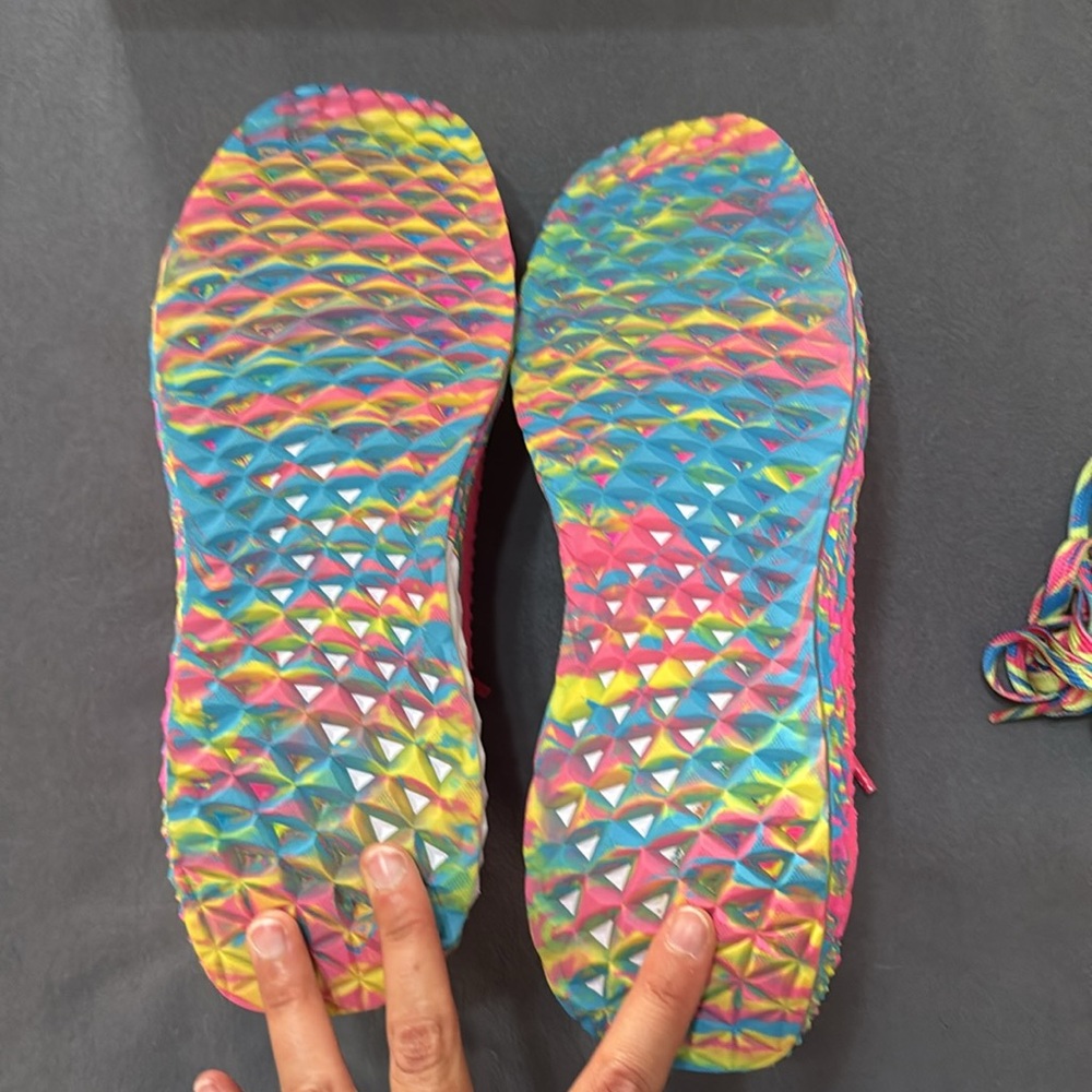 NOBULL Pink Athletic Shoes with Multicolor Sole - Picture 4 of 7